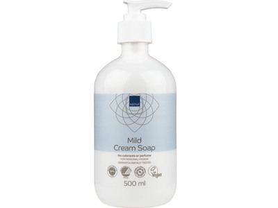 Mild Cremesæbe, ABENA, 500 ml, uden farve og parfume, 6 stk