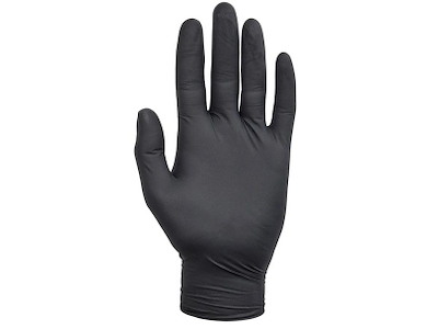 Nitrile Powder Free Gloves Black color, Size XL, 10x100 stk/kolli