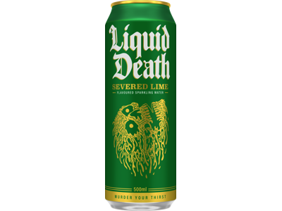 Liquid Death Sparkling Lime 50cl, 12stk, 