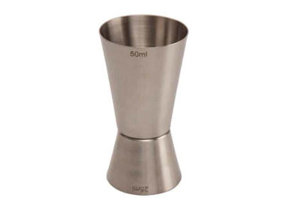 Jigger 25/50 ml Børstet Stål