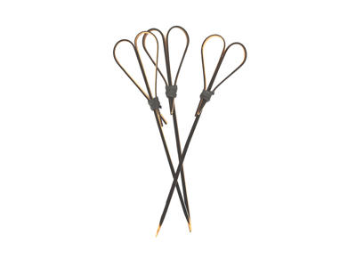 Bambus Sort Hjerte 12 cm 25 stk