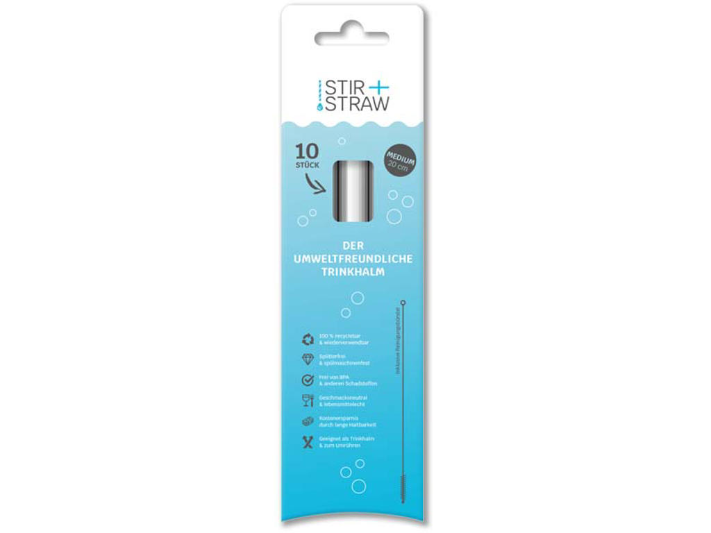 Stir + Straw 200x6 mm (10 stk)