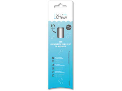 Stir + Straw 200x6 mm (10 stk)