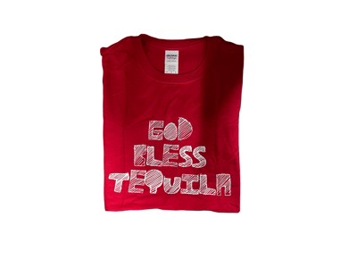 Calle 23 T-Shirt Rød "Tequila makes me smarter"