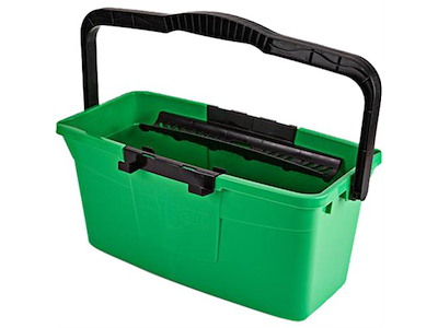 Spand til vinduesvasker, 43x26x23,5cm, 18l, grøn, plast/metal - 1pcs